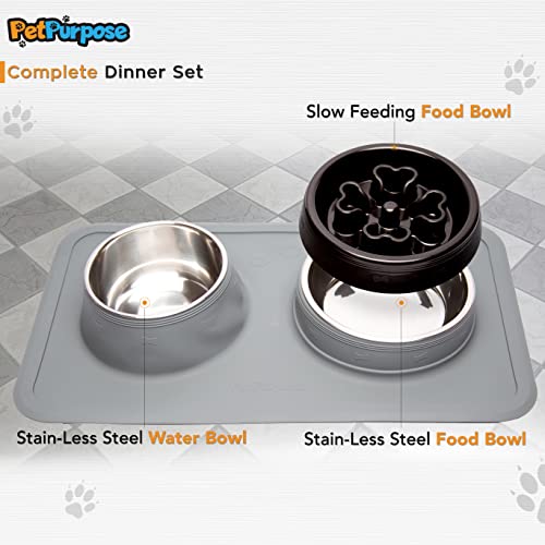 Slow Feeding Non-Skid Silicone Mat for Dogs and Cats